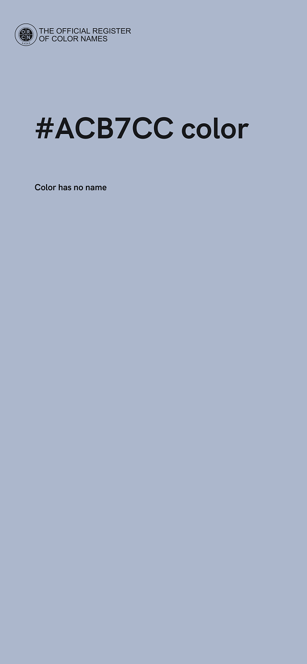 #ACB7CC color image