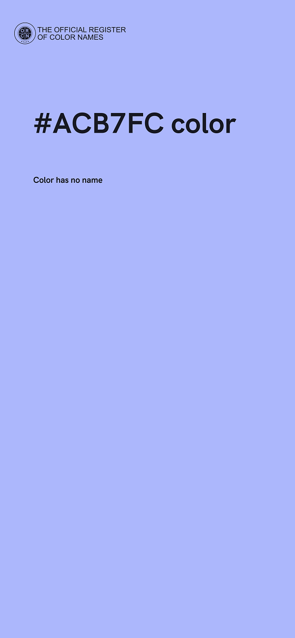 #ACB7FC color image