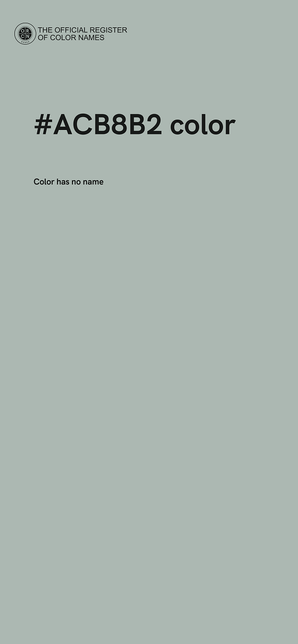 #ACB8B2 color image