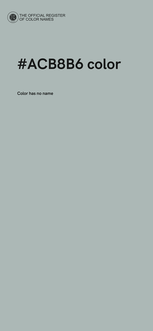 #ACB8B6 color image