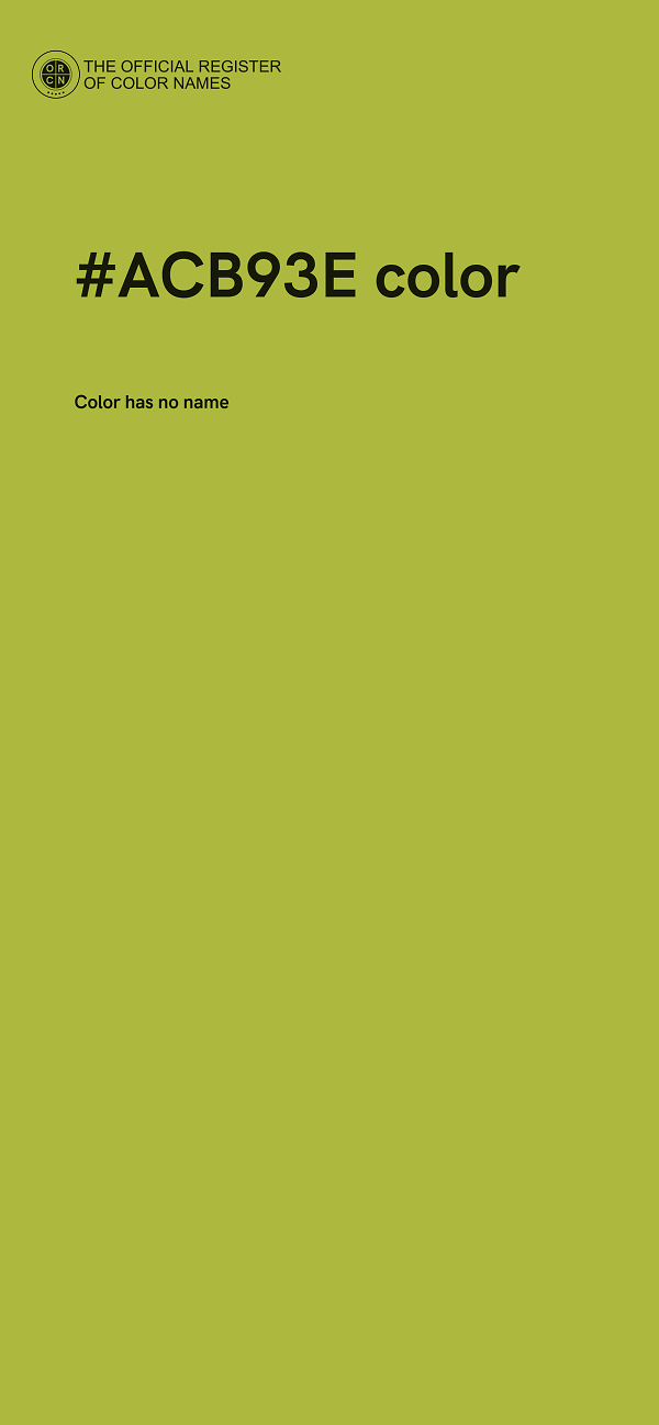 #ACB93E color image