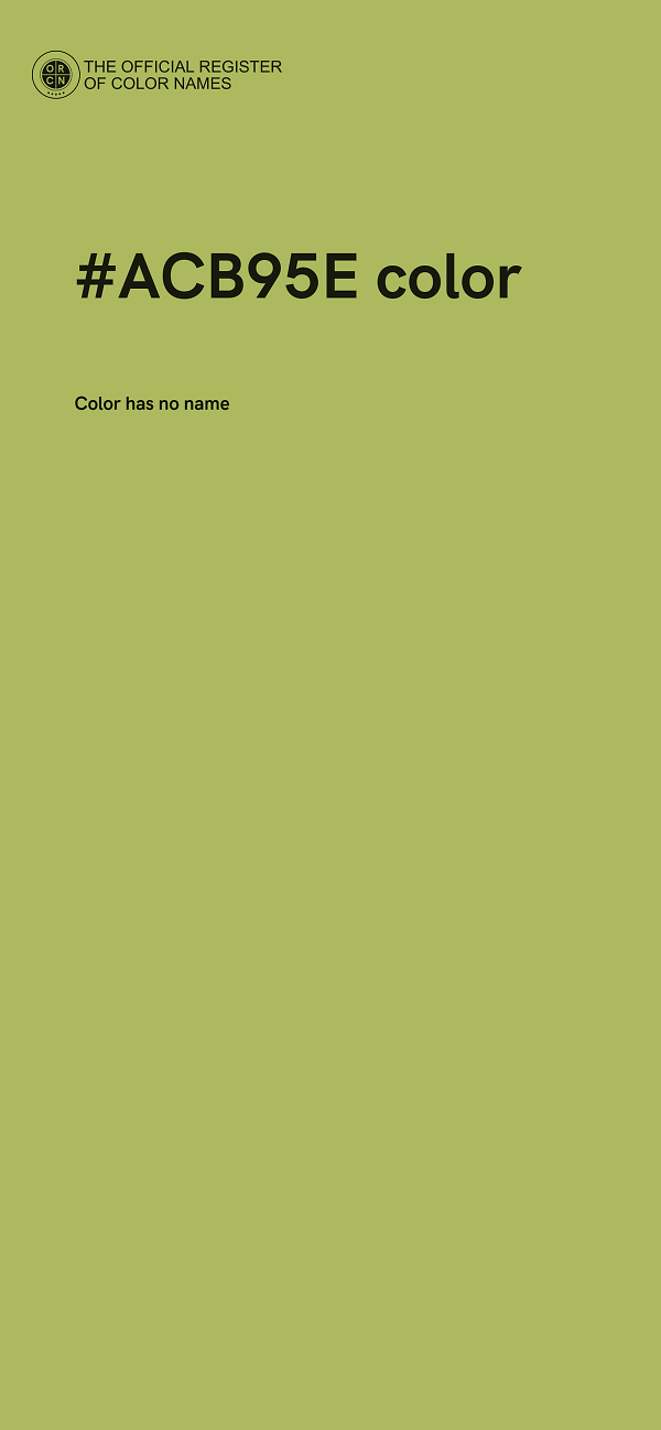 #ACB95E color image