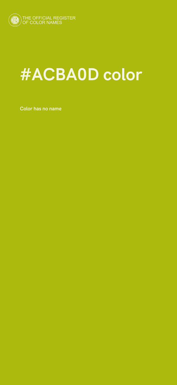 #ACBA0D color image