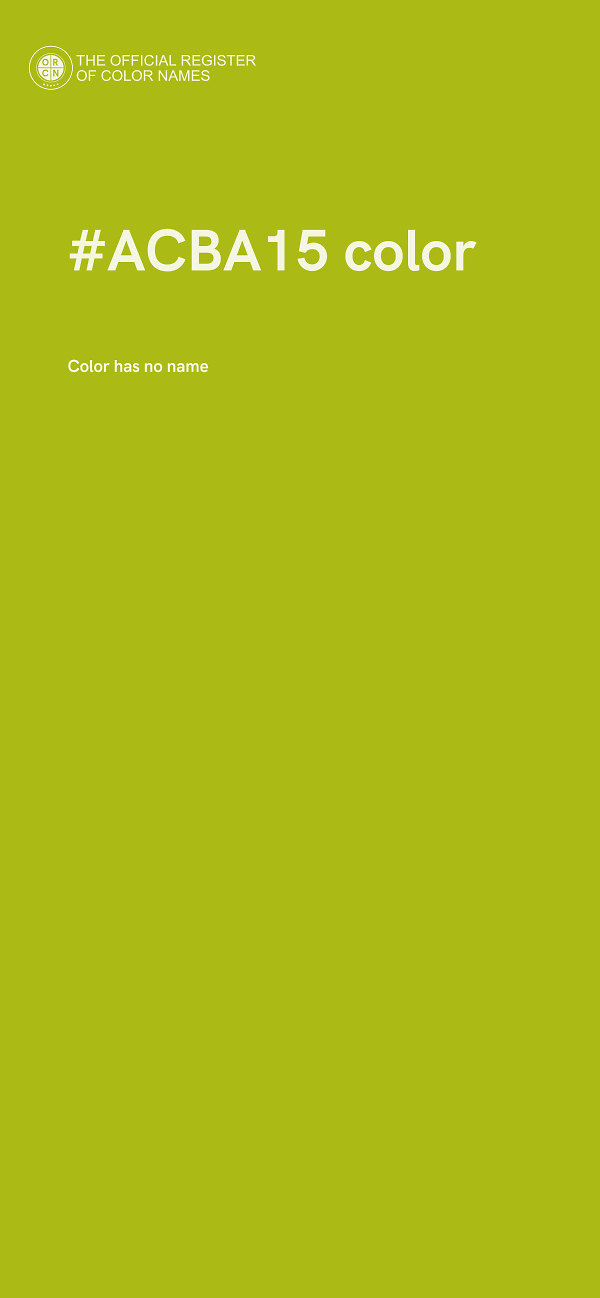#ACBA15 color image
