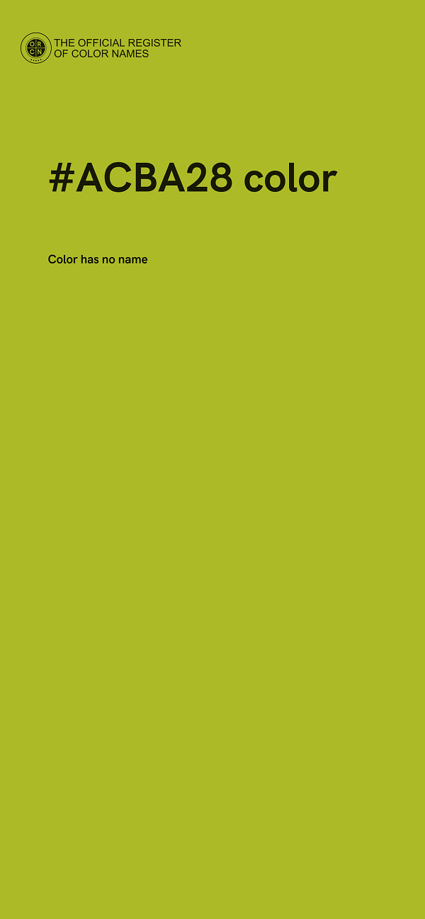 #ACBA28 color image