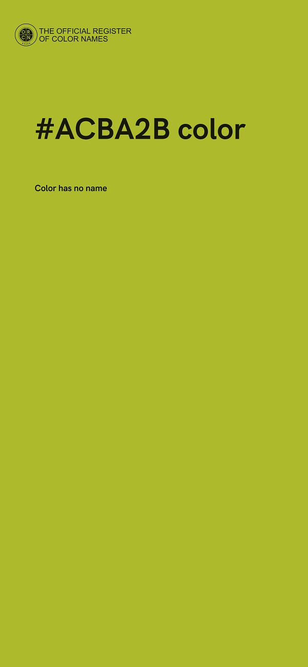 #ACBA2B color image