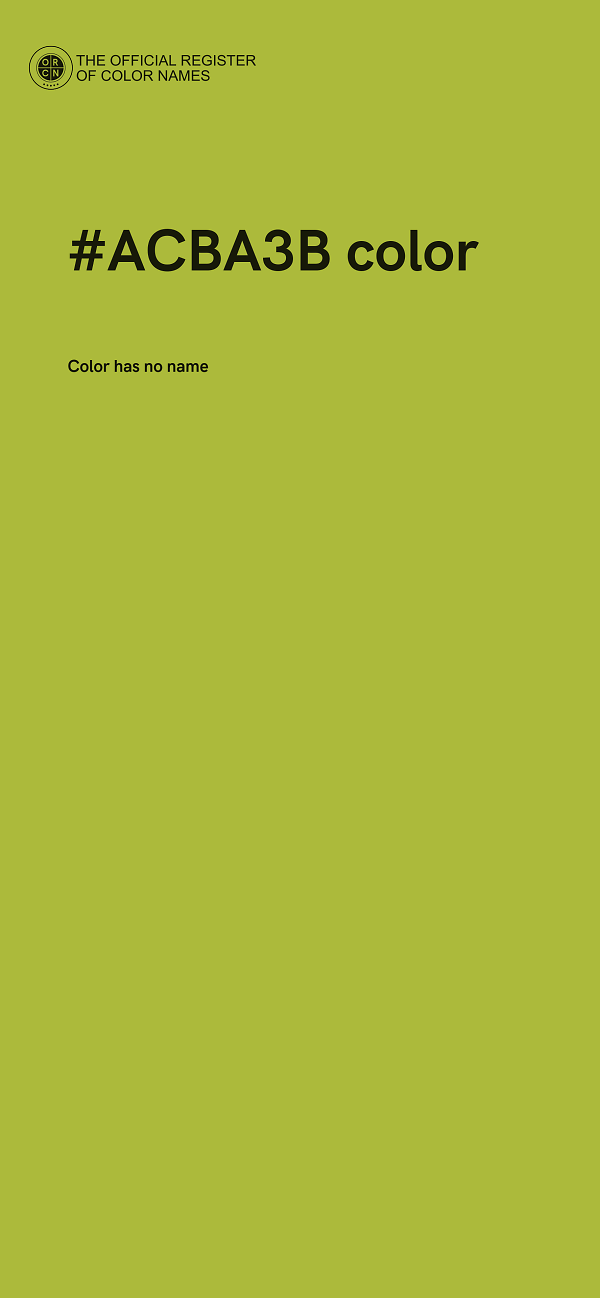 #ACBA3B color image