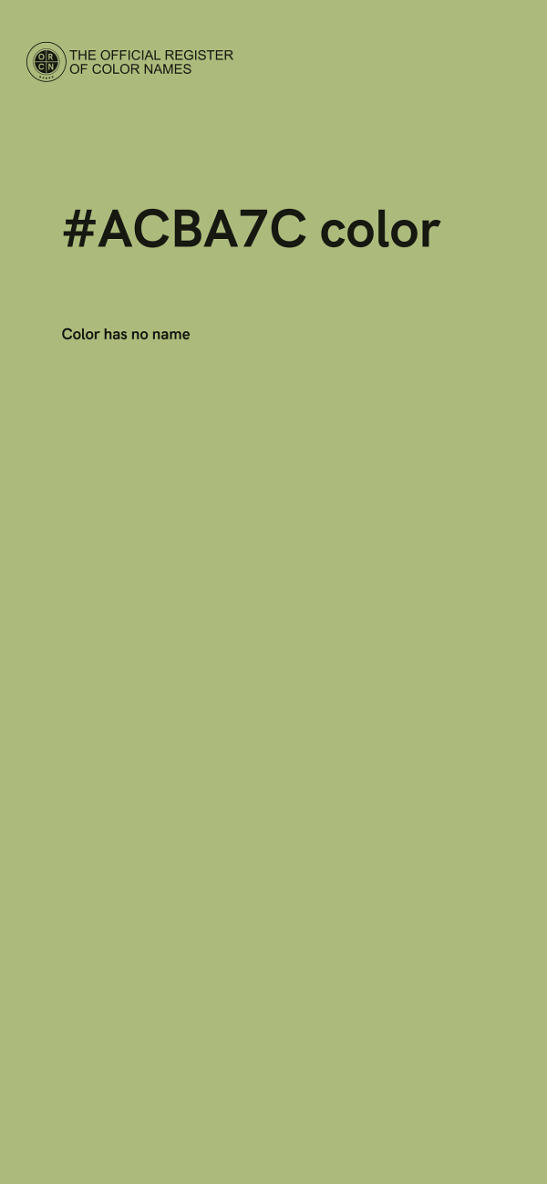 #ACBA7C color image
