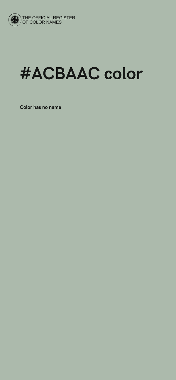 #ACBAAC color image