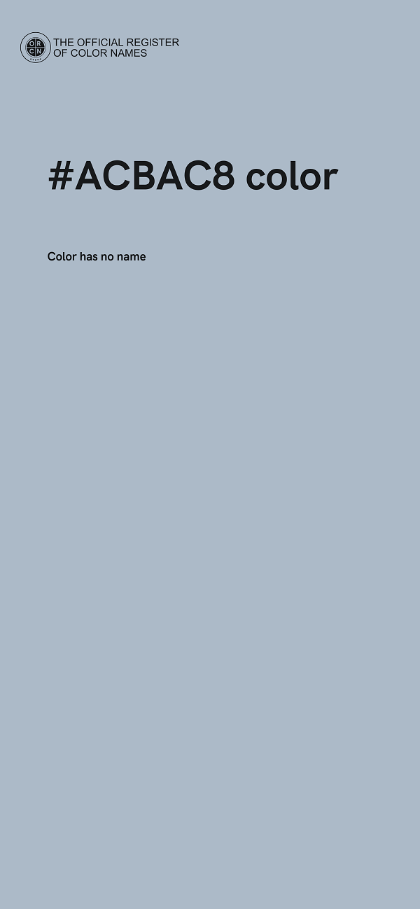#ACBAC8 color image