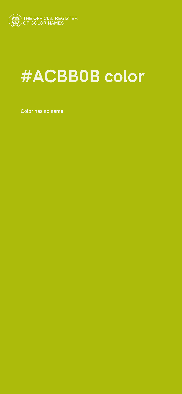 #ACBB0B color image