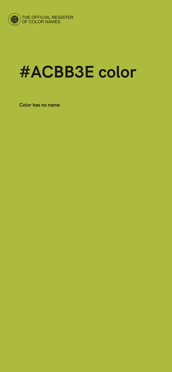 #ACBB3E color image
