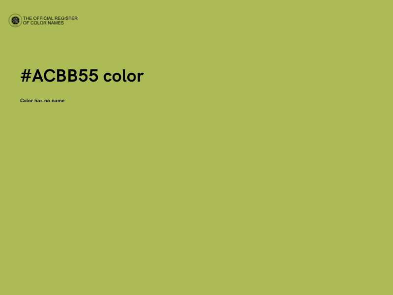 #ACBB55 color image