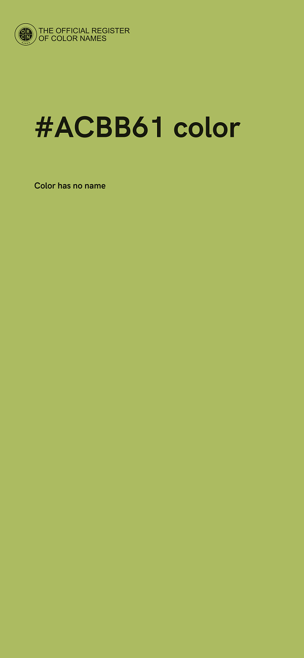 #ACBB61 color image