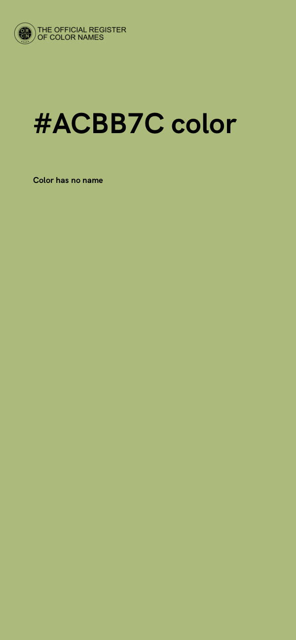 #ACBB7C color image