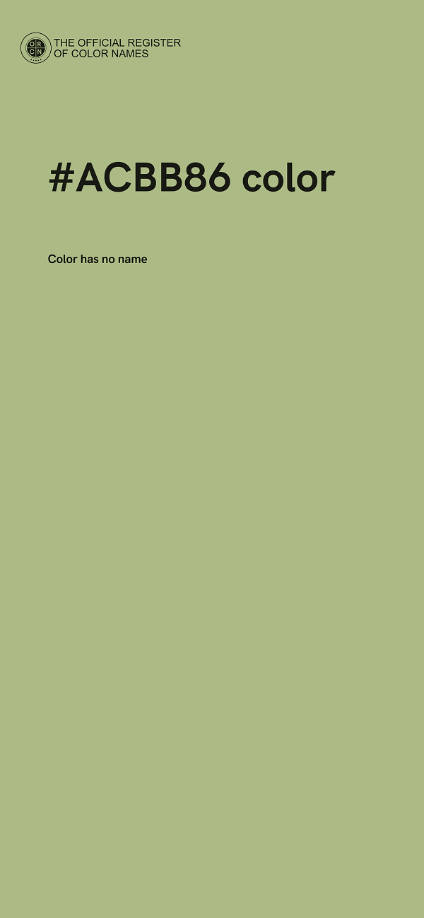 #ACBB86 color image