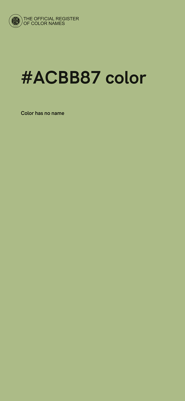 #ACBB87 color image