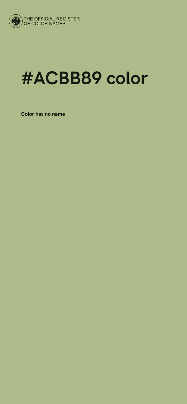 #ACBB89 color image
