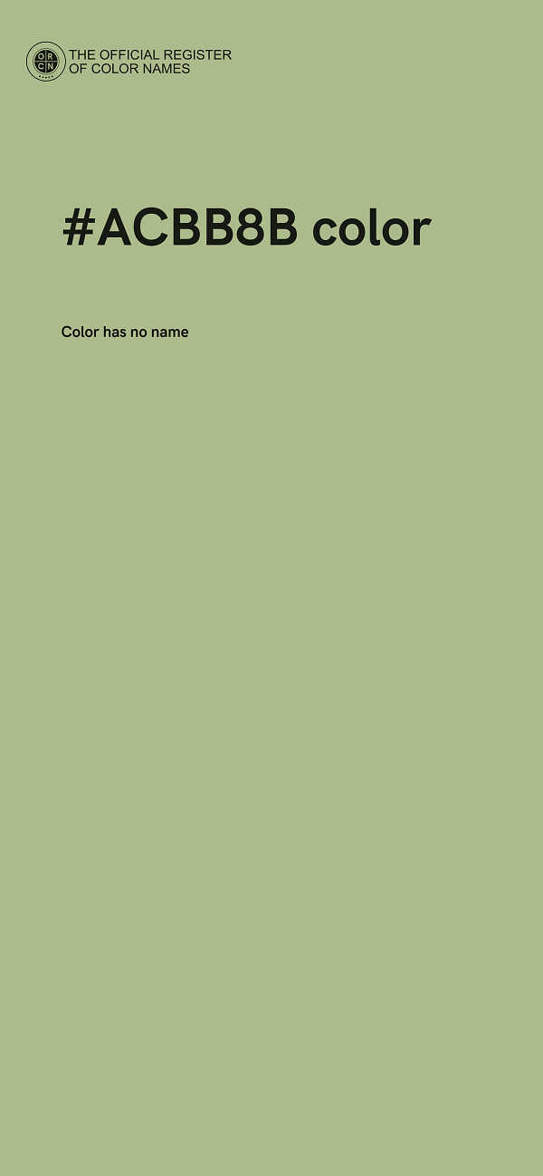 #ACBB8B color image