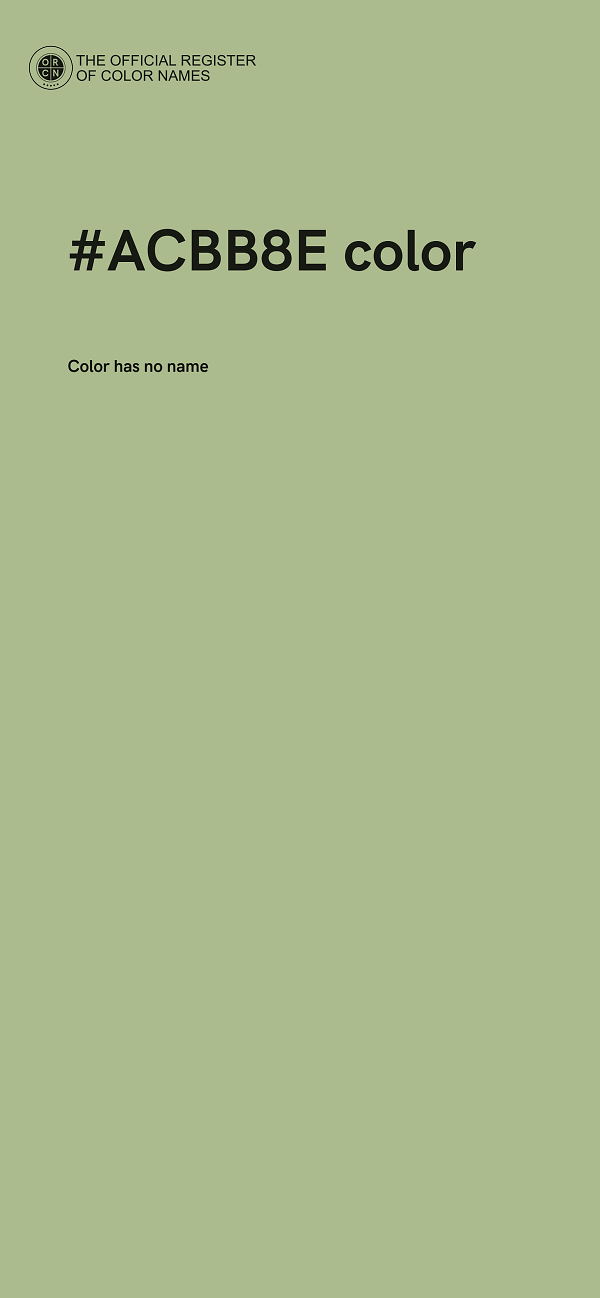 #ACBB8E color image