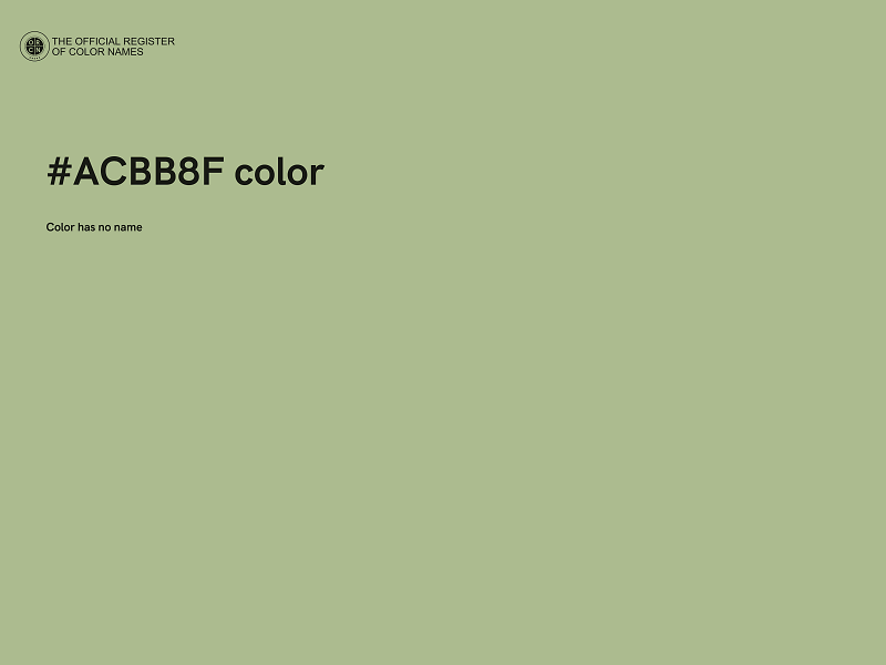 #ACBB8F color image