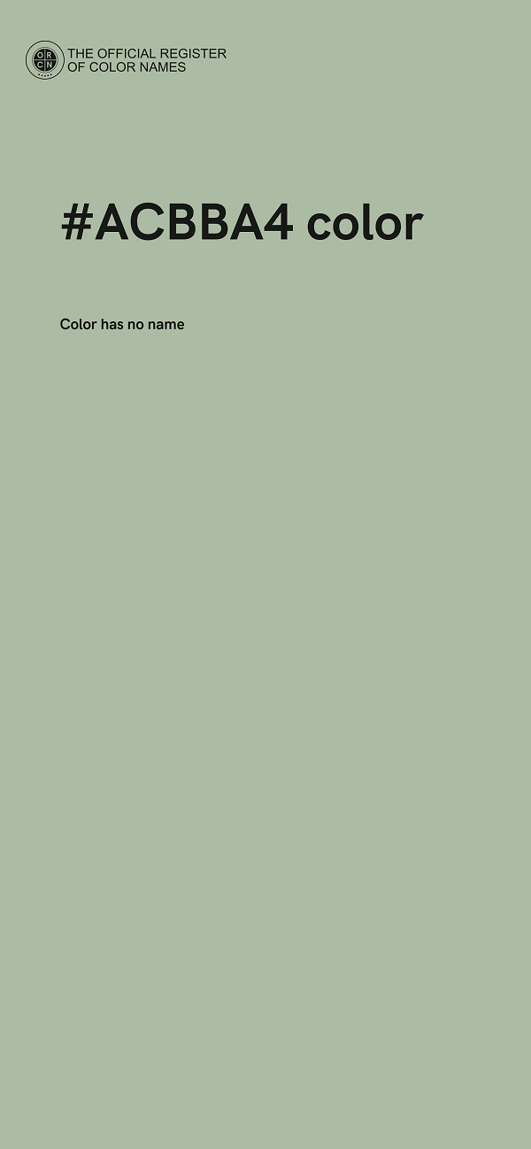 #ACBBA4 color image