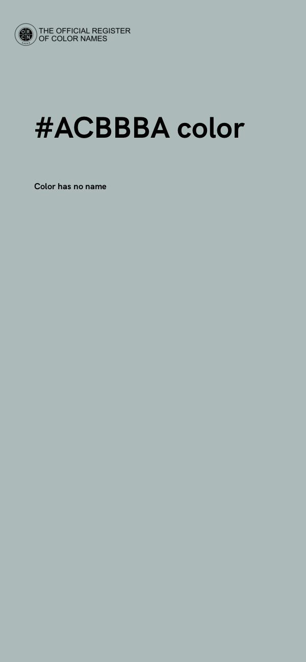 #ACBBBA color image