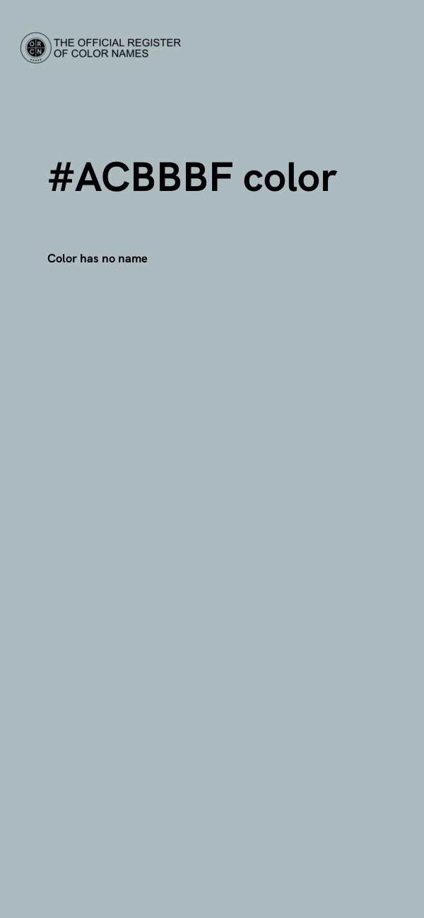 #ACBBBF color image