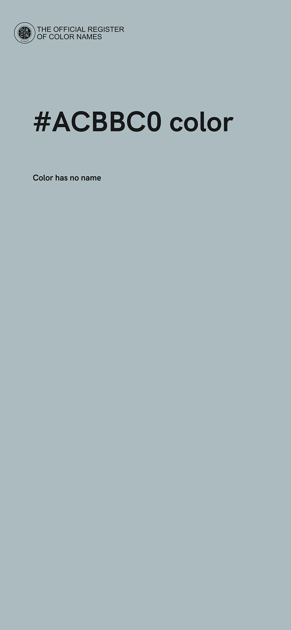 #ACBBC0 color image