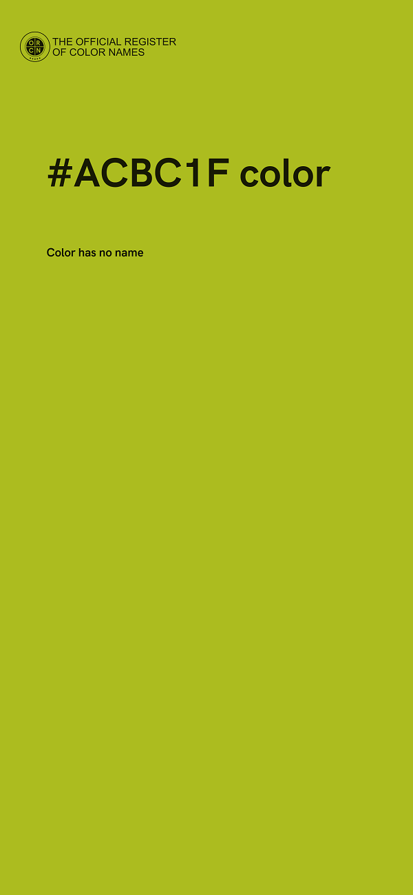 #ACBC1F color image