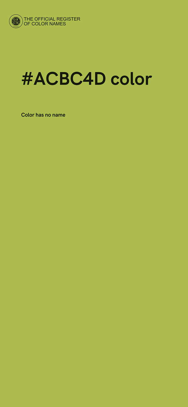 #ACBC4D color image