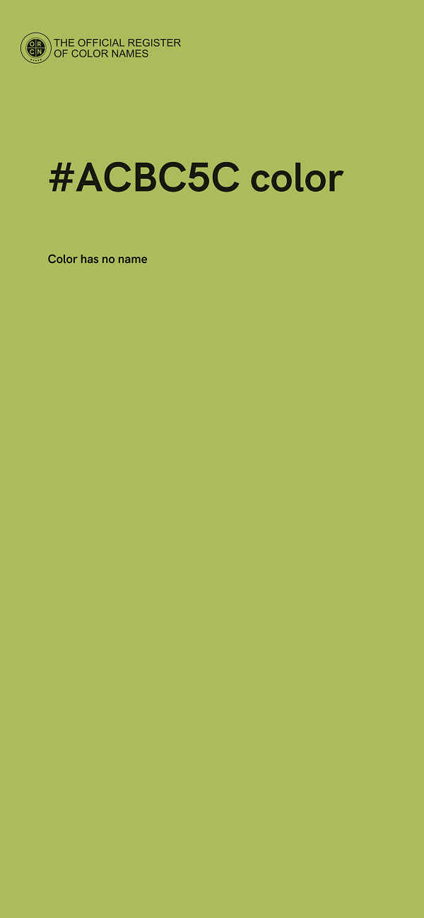#ACBC5C color image