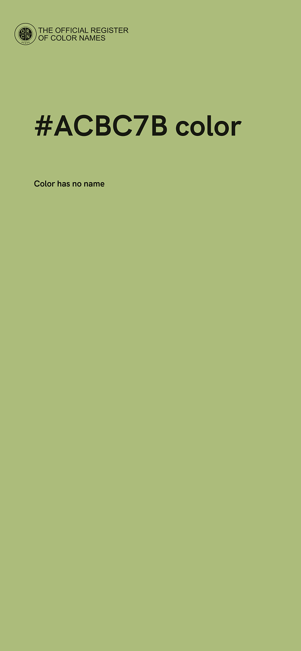 #ACBC7B color image
