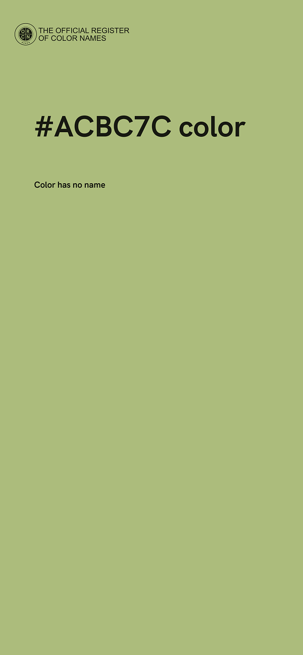 #ACBC7C color image