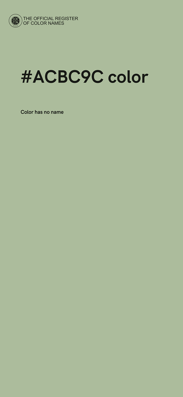 #ACBC9C color image