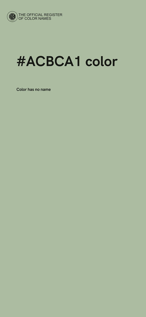 #ACBCA1 color image