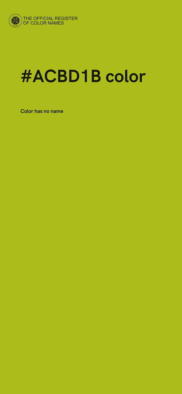 #ACBD1B color image
