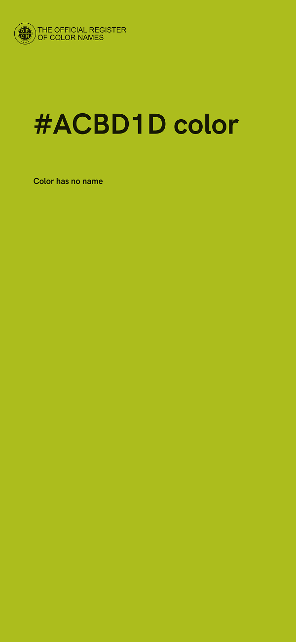 #ACBD1D color image