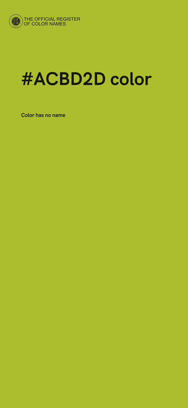 #ACBD2D color image