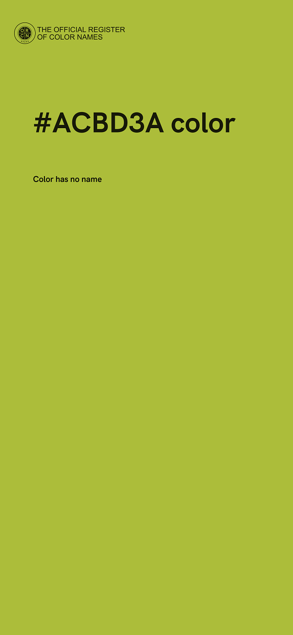 #ACBD3A color image