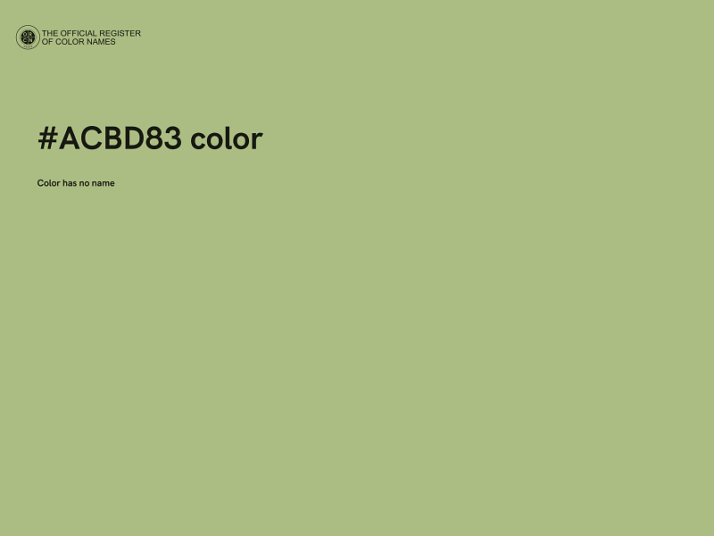 #ACBD83 color image