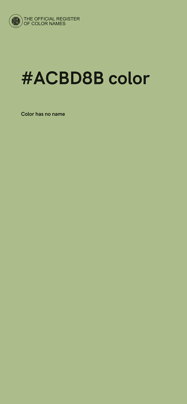 #ACBD8B color image