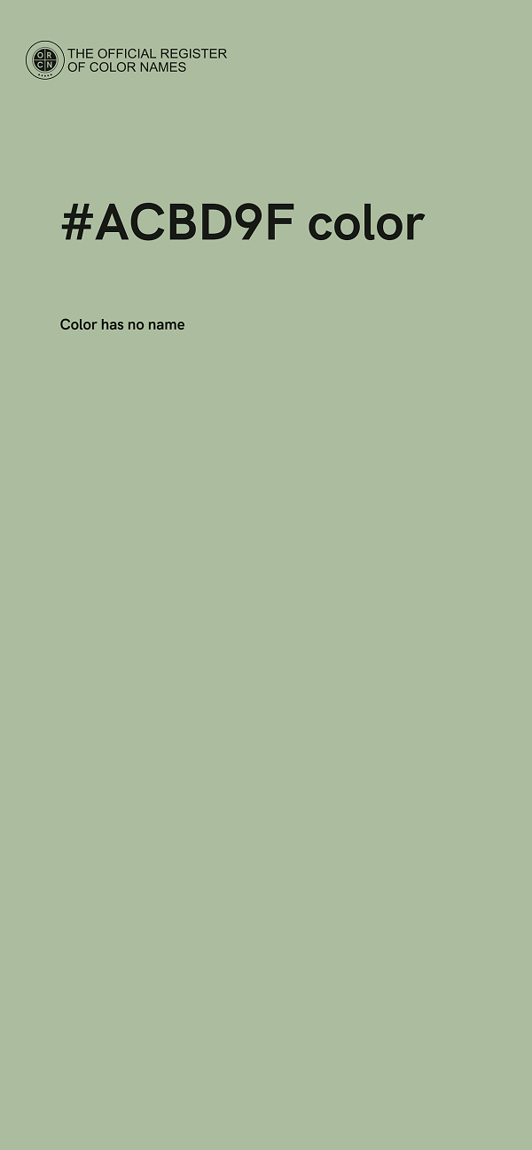 #ACBD9F color image