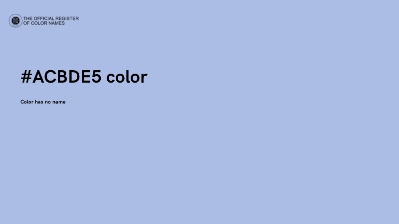 #ACBDE5 color image