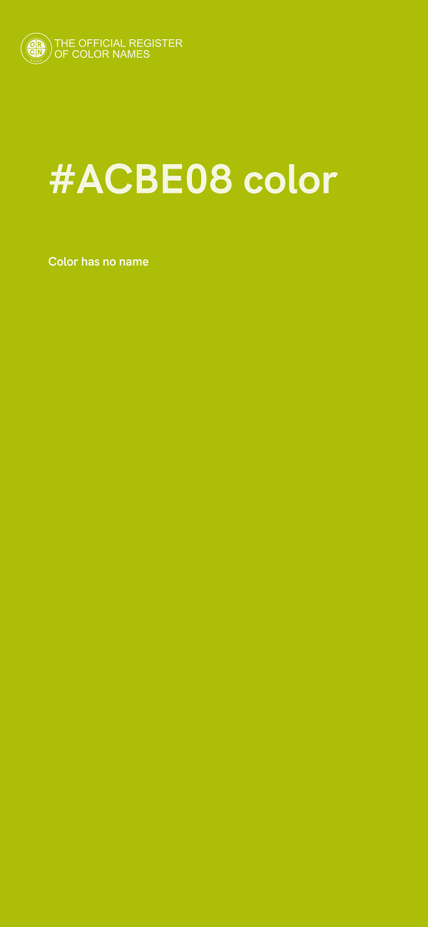 #ACBE08 color image