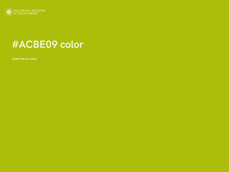 #ACBE09 color image