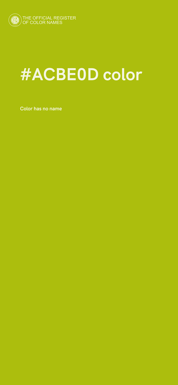 #ACBE0D color image