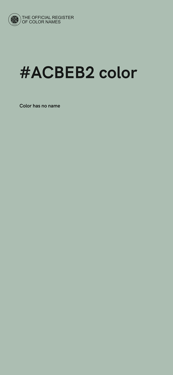 #ACBEB2 color image