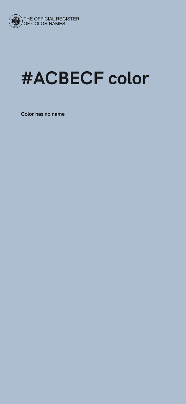 #ACBECF color image