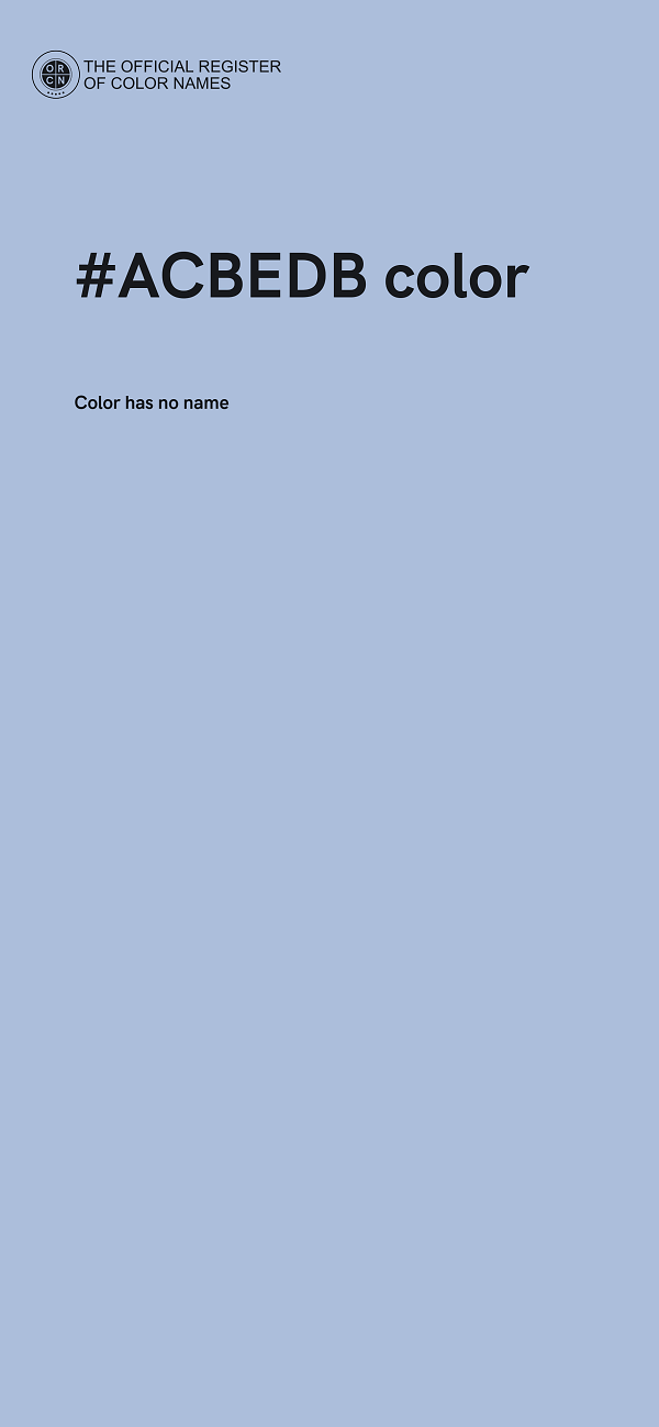 #ACBEDB color image